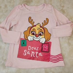 2T Paw Patrol Christmas Shirt